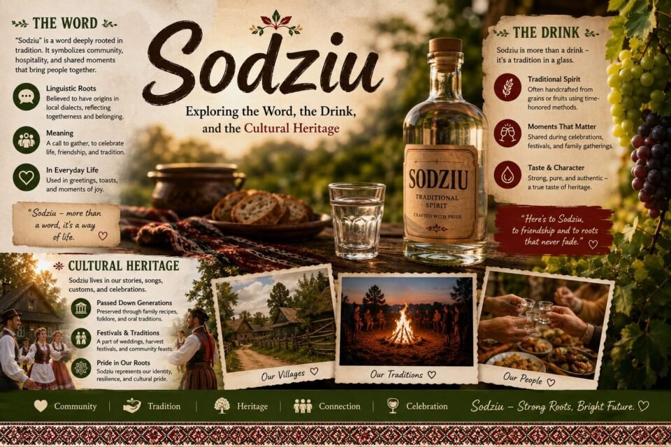 Sodziu: Exploring the Word, the Drink, and the Cultural Heritage